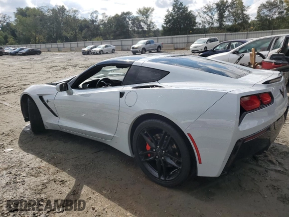 2019 Chevrolet Corvette 1LT with VIN 1G1YB2D72K5113706, listed as a Copart auction lot 71842584 with 0 mi miles and Salvage Title. Bid and sale history available at carsss.com. Image 2.