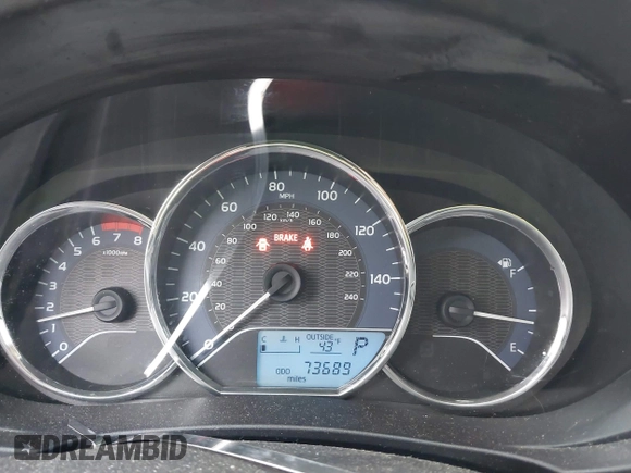 2015 Toyota Corolla L with VIN 5YFBURHE4FP330420, listed as a IAAI auction lot 41059296 with 73,689 mi miles and . Bid and sale history available at DreamBid. Image 16.