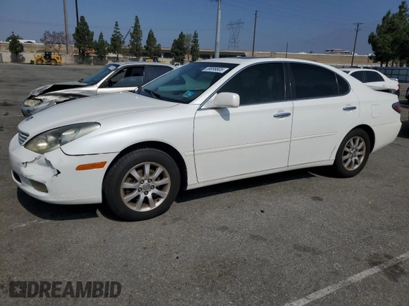 2002 Lexus ES 300 z VIN JTHBF30GX25014756, wystawiony jako Copart lot #59899805 z przebiegiem 158 702 mil mil oraz Szkoda całkowita • Salvage title. Historia ofert i sprzedaży dostępna na DreamBid. Obrazek 1.