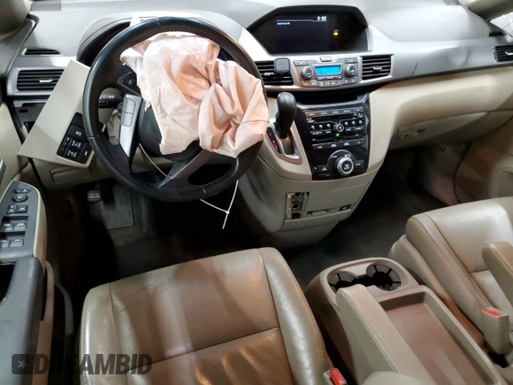 2012 Honda Odyssey EX-L with VIN 5FNRL5H62CB060551, listed as a Copart auction lot 53795335 with 138,026 mi miles and Salvage Title. Bid and sale history available at DreamBid. Image 8.