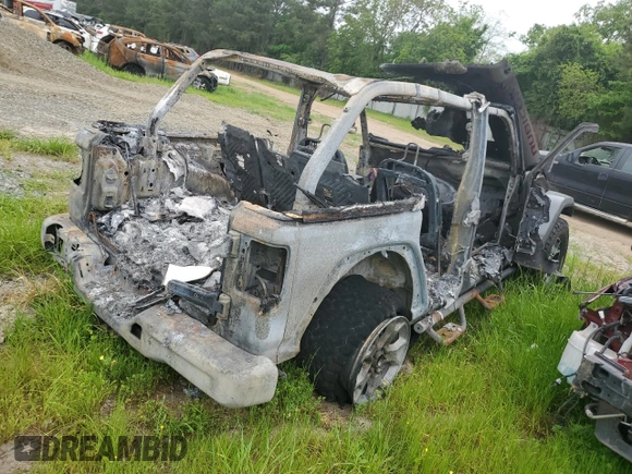 2021 Jeep Wrangler Unlimited Rubicon with VIN 1C4JJXFM3MW607999, listed as a Copart auction lot 49765454 with 0 mi miles and Salvage Title. Bid and sale history available at carsss.com. Image 3.