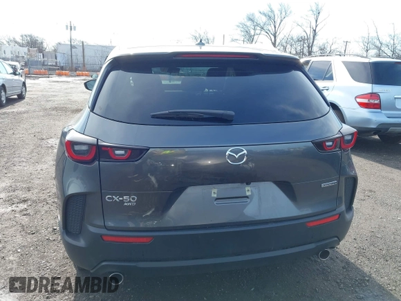 2025 Mazda CX-50 S Premium with VIN 7MMVABDM0SN316760, listed as a IAAI auction lot 41864360 with 6,555 mi miles and . Bid and sale history available at DreamBid. Image 16.
