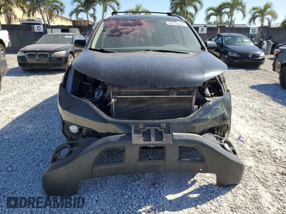 2012 Honda CR-V EX-L with VIN 2HKRM4H71CH631996, listed as a Copart auction lot 49314095 with 160,782 mi miles and Salvage Title. Bid and sale history available at carsss.com. Image 5.