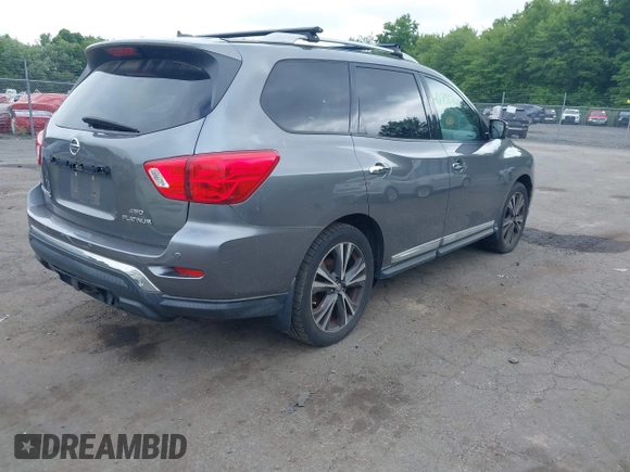 2018 Nissan Pathfinder SL with VIN 5N1DR2MM5JC607491, listed as a IAAI auction lot 42738760 with 108,892 mi miles and . Bid and sale history available at DreamBid. Image 4.