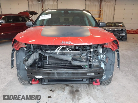 2018 Jeep Compass Trailhawk with VIN 3C4NJDDB4JT169366, listed as a IAAI auction lot 42389456 with 128,980 mi miles and . Bid and sale history available at DreamBid. Image 6.