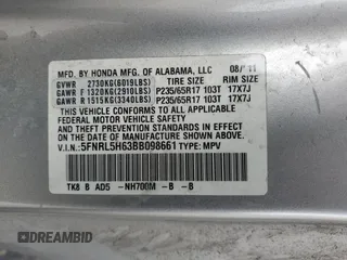 2011 Honda Odyssey EX-L with VIN 5FNRL5H63BB098661, listed as a Copart auction lot 52566345 with 177,071 mi miles and Salvage Title. Bid and sale history available at DreamBid. Image 16.