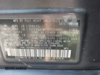 2013 Subaru Outback Premium z VIN 4S4BRCGC6D3214135, wystawiony jako IAAI lot #42771132 z przebiegiem 88 027 mil mil oraz . Historia ofert i sprzedaży dostępna na DreamBid. Obrazek 9.