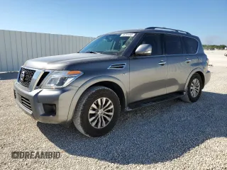 2019 Nissan Armada SL z VIN JN8AY2ND4KX010176, wystawiony jako Copart lot #46781445 z przebiegiem 136 094 mil mil oraz Szkoda całkowita • Salvage title. Historia ofert i sprzedaży dostępna na DreamBid. Obrazek 1.