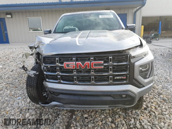2023 GMC Canyon 4WD AT4 with VIN 1GTP6DEK7P1266831, listed as a Copart auction lot 78372204 with 0 mi miles and Salvage Title. Bid and sale history available at carsss.com. Image 5.