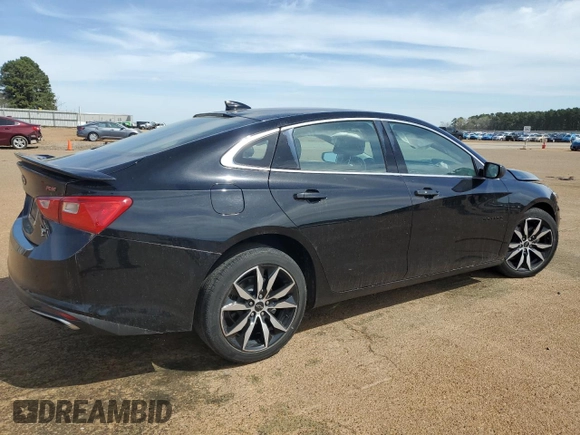 2020 Chevrolet Malibu RS with VIN 1G1ZG5ST9LF123720, listed as a Copart auction lot 49357305 with 38,296 mi miles and Salvage Title. Bid and sale history available at DreamBid. Image 3.