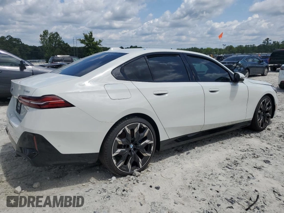 2024 BMW 5 Series 540i xDrive with VIN WBA63FJ04RCS00990, listed as a Copart auction lot 60112415 with Not provided miles and Salvage title. Bid and sale history available at DreamBid. Image 3.