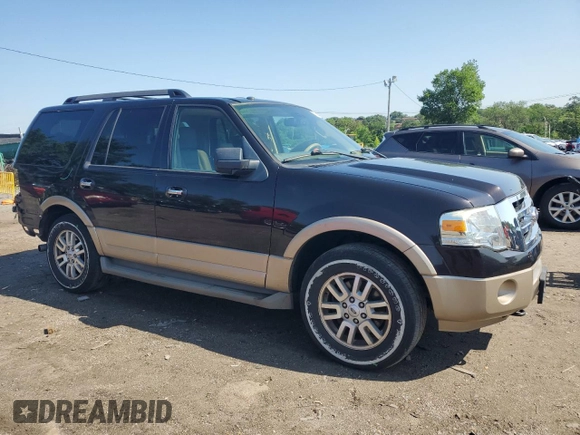 2013 Ford Expedition XLT with VIN 1FMJU1J54DEF66384, listed as a Copart auction lot 61155345 with 131,747 mi miles and Salvage title. Bid and sale history available at DreamBid. Image 4.