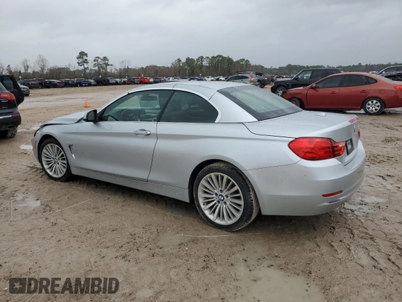 2014 BMW 4 Series 428i with VIN WBA3V7C50EJ873373, listed as a Copart auction lot 44395565 with 33,042 mi miles and Salvage title. Bid and sale history available at DreamBid. Image 2.