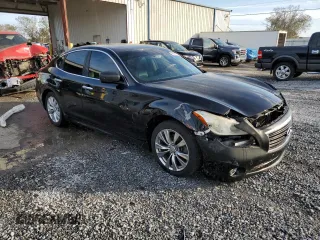 2011 Infiniti M37 with VIN JN1BY1AP0BM326172, listed as a Copart auction lot 86493184 with 175,156 mi miles and Salvage Title. Bid and sale history available at carsss.com. Image 4.