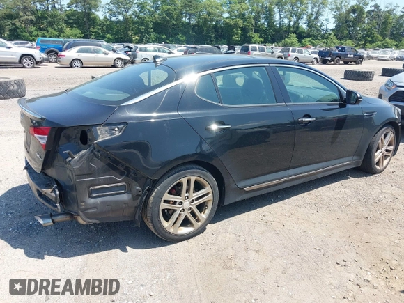 2013 Kia Optima SX with VIN 5XXGR4A67DG120512, listed as a IAAI auction lot 42585649 with 52,436 mi miles and . Bid and sale history available at DreamBid. Image 4.