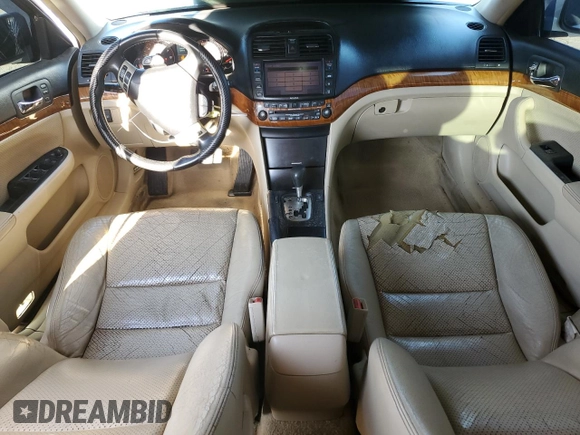 2006 Acura TSX Navi with VIN JH4CL969X6C005369, listed as a Copart auction lot 46983135 with 271,643 mi miles and Salvage title. Bid and sale history available at DreamBid. Image 8.
