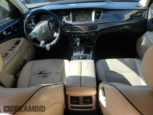 2014 Hyundai Equus Signature with VIN KMHGH4JH9EU083832, listed as a Copart auction lot 50416535 with 92,508 mi miles and Salvage Title. Bid and sale history available at DreamBid. Image 8.