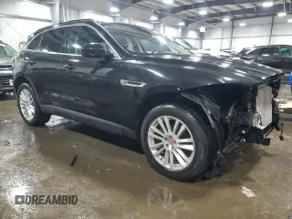 2018 Jaguar F-Pace 25t Prestige with VIN SADCK2FXXJA255410, listed as a Copart auction lot 45958285 with 90,423 mi miles and Salvage Title. Bid and sale history available at DreamBid. Image 4.