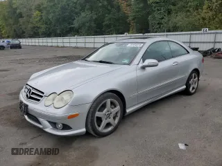 2007 Mercedes-Benz CLK-Class 5.5L with VIN WDBTJ72H97F214917, listed as a Copart auction lot 73154374 with 110,017 mi miles and Salvage Title. Bid and sale history available at carsss.com. Image 1.