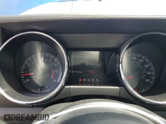 2017 Ford Mustang V6 with VIN 1FA6P8AM2H5301038, listed as a Copart auction lot 57375185 with 61,158 mi miles and Salvage title. Bid and sale history available at DreamBid. Image 9.