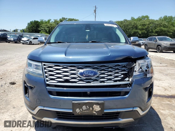 2018 Ford Explorer Platinum z VIN 1FM5K8HT4JGA54385, wystawiony jako Copart lot #57814475 z przebiegiem 105 489 mil mil oraz Szkoda całkowita • Salvage title. Historia ofert i sprzedaży dostępna na DreamBid. Obrazek 5.