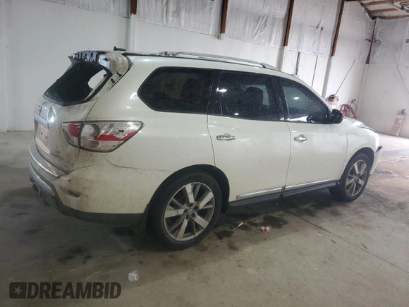 2015 Nissan Pathfinder SL with VIN 5N1AR2MM9FC707815, listed as a Copart auction lot 58073905 with 96,821 mi miles and Salvage title. Bid and sale history available at DreamBid. Image 3.