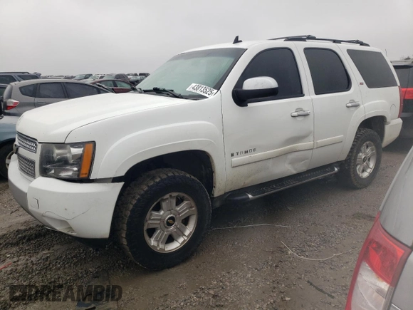 2008 Chevrolet Tahoe 3LT z VIN 1GNFK13018R141423, wystawiony jako Copart lot #43813525 z przebiegiem 288 352 mil mil oraz Szkoda całkowita • Salvage title. Historia ofert i sprzedaży dostępna na DreamBid. Obrazek 1.