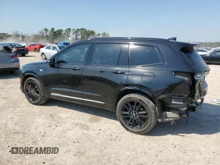 2022 Cadillac XT6 Sport with VIN 1GYKPHRS0NZ175482, listed as a Copart auction lot 47362325 with 47,584 mi miles and Salvage Title. Bid and sale history available at carsss.com. Image 2.