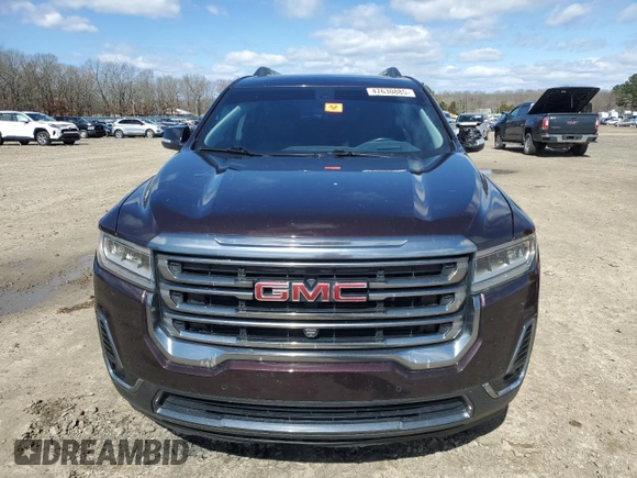 2021 GMC Acadia AT4 with VIN 1GKKNLLS1MZ208449, listed as a Copart auction lot 47630885 with 76,667 mi miles and Salvage Title. Bid and sale history available at carsss.com. Image 5.