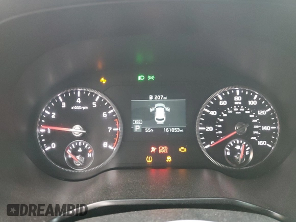 2020 Kia Telluride EX with VIN 5XYP34HC5LG016804, listed as a Copart auction lot 50555835 with 161,853 mi miles and Salvage Title. Bid and sale history available at DreamBid. Image 9.
