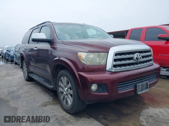 2008 Toyota Sequoia Limited with VIN 5TDZY68A38S012507, listed as a IAAI auction lot 42205161 with 199,709 mi miles and . Bid and sale history available at DreamBid. Image 1.