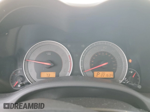 2010 Toyota Corolla with VIN 2T1BU4EE1AC447324, listed as a Copart auction lot 62192505 with 221,634 mi miles and Clean title. Bid and sale history available at DreamBid. Image 9.