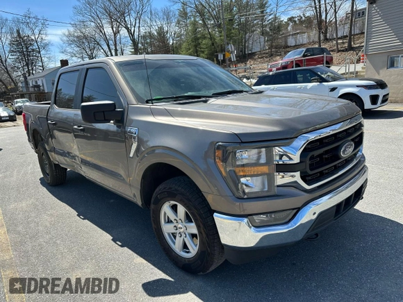 2023 Ford F-150 XL with VIN 1FTEW1EP1PFA41180, listed as a Copart auction lot 53303335 with 11,220 mi miles and Salvage Title. Bid and sale history available at carsss.com. Image 4.