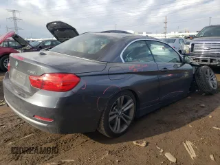 2015 BMW 4 Series 428i xDrive with VIN WBA3T1C55FP820198, listed as a Copart auction lot 45043274 with 76,161 mi miles and . Bid and sale history available at carsss.com. Image 3.