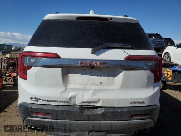 2021 GMC Acadia AT4 with VIN 1GKKNLLS1MZ235926, listed as a Copart auction lot 45810655 with 65,019 mi miles and Salvage Title. Bid and sale history available at carsss.com. Image 6.
