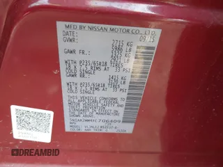 2015 Nissan Pathfinder SV z VIN 5N1AR2MM4FC706409, wystawiony jako IAAI lot #41875922 z przebiegiem 264 330 mil mil oraz . Historia ofert i sprzedaży dostępna na DreamBid. Obrazek 9.