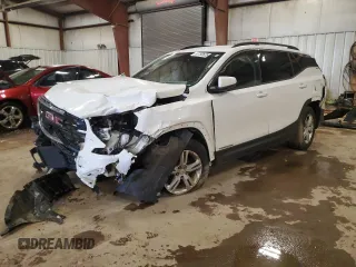 2019 GMC Terrain SLE z VIN 3GKALTEV4KL315671, wystawiony jako Copart lot #57750625 z przebiegiem 102 707 mil mil oraz Tytuł czysty. Historia ofert i sprzedaży dostępna na DreamBid. Obrazek 1.