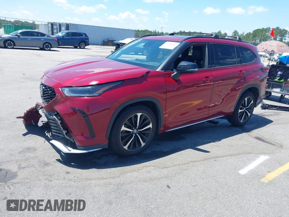 2021 Toyota Highlander XSE with VIN 5TDJZRBH0MS129571, listed as a IAAI auction lot 42285003 with 92,920 mi miles and . Bid and sale history available at DreamBid. Image 19.