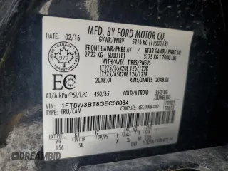 2016 Ford F-350 Platinum z VIN 1FT8W3BT8GEC08084, wystawiony jako Copart lot #61419395 z przebiegiem 128 329 mil mil oraz Czysty tytuł • Clean title. Historia ofert i sprzedaży dostępna na DreamBid. Obrazek 12.