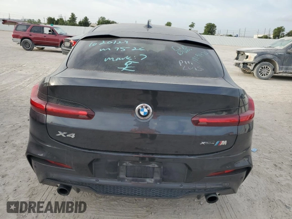 2019 BMW X4 xDrive30i with VIN 5UXUJ3C56KLA58690, listed as a Copart auction lot 61053303 with 109,170 mi miles. Bid and sale history available at carsss.com. Image 6.