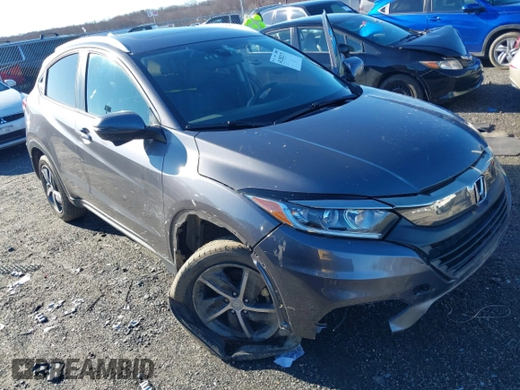 2022 Honda HR-V EX-L with VIN 3CZRU6H7XNM742713, listed as a IAAI auction lot 41202171 with 61,280 mi miles. Bid and sale history available at carsss.com. Image 1.