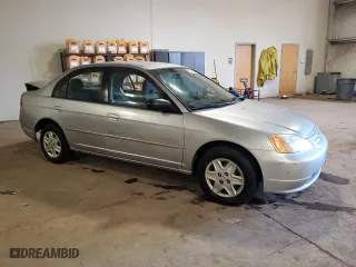 2003 Honda Civic LX with VIN 2HGES16643H509074, listed as a Copart auction lot 47398145 with 163,956 mi miles and Salvage Title. Bid and sale history available at carsss.com. Image 4.