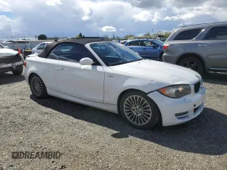 2008 BMW 1 Series 128i with VIN WBAUL73578VE88077, listed as a Copart auction lot 48655115 with 142,931 mi miles and Salvage title. Bid and sale history available at DreamBid. Image 4.
