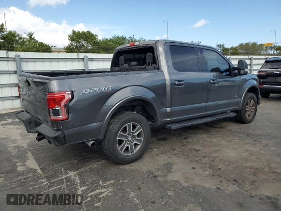2015 Ford F-150 XLT with VIN 1FTEW1EP9FFB46015, listed as a Copart auction lot 46053995 with 113,883 mi miles and Salvage Title. Bid and sale history available at carsss.com. Image 3.