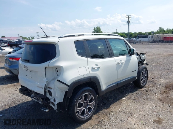 2017 Jeep Renegade Limited с VIN ZACCJBDB6HPF31940, выставлен на аукционе IAAI как лот 42705043 с пробегом 65 890 миль миль и . История ставок и продаж доступна на DreamBid. Изображение 4.