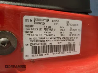 2003 Dodge 1500 ST z VIN 1D7HA18Z03S122834, wystawiony jako Copart lot #75318194 z przebiegiem 279 518 mil mil oraz Szkoda całkowita • Salvage title. Historia ofert i sprzedaży dostępna na DreamBid. Obrazek 12.