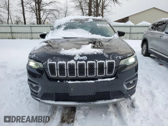 2019 Jeep Cherokee Limited with VIN 1C4PJMDX3KD446178, listed as a Copart auction lot 41847205 with 87,219 mi miles and Salvage Title. Bid and sale history available at carsss.com. Image 5.