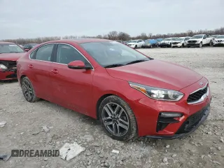 2021 Kia Forte EX with VIN 3KPF54ADXME349152, listed as a Copart auction lot 84282214 with 56,073 mi miles and Salvage Title. Bid and sale history available at DreamBid. Image 4.