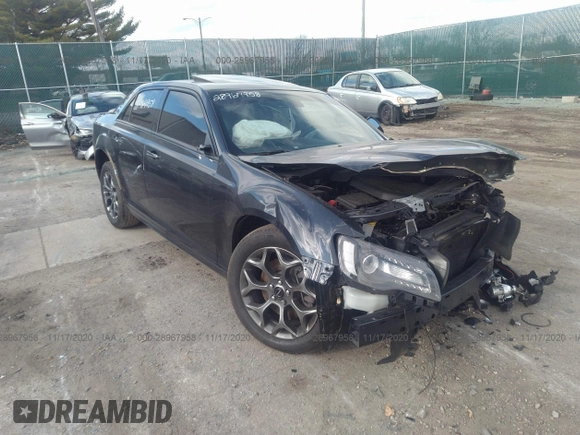 2017 Chrysler 300 S with VIN 2C3CCAGG8HH534825, listed as a IAAI auction lot 28967958 with 33,377 mi miles and . Bid and sale history available at carsss.com. Image 1.