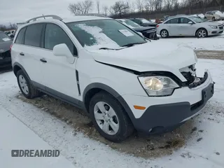 2014 Chevrolet Captiva Sport LS with VIN 3GNAL2EK9ES560205, listed as a IAAI auction lot 41314802 with 115,379 mi miles. Bid and sale history available at carsss.com. Image 1.